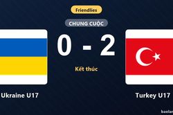 Đánh bại Ukraine U17, Turkey U17 giành chiến thắng ở trận giao hữu quốc tế