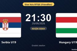 Nhận định Serbia U19 vs Hungary U19: Chủ nhà tìm lại chiến thắng