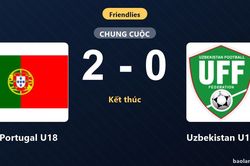 Hạ Uzbekistan U18, Portugal U18 ca khúc khải hoàn ở trận giao hữu quốc tế