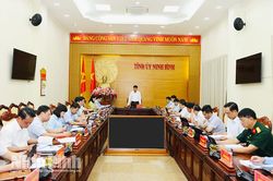 Hội nghị Ban Thường vụ Tỉnh ủy cho ý kiến về các nội dung thuộc thẩm quyền