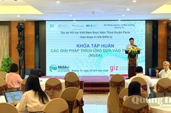 Thực hiện các giải pháp dựa vào tự nhiên để thích ứng với biến đổi khí hậu