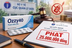 Kê khai sai giá thuốc, Công ty dược phẩm Đạt Vi Phú bị phạt 25 triệu đồng