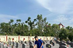 Xã Tiến Thắng tổ chức lễ hoàn thổ, dâng hương tri ân các Anh hùng, liệt sĩ