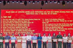 Tổng kết diễn tập chiến đấu phòng thủ cụm phường Láng - Ngọc Hà - Giảng Võ