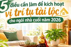 5 điều cần làm để kích hoạt vị trí tụ tài lộc cho ngôi nhà cuối năm 2026