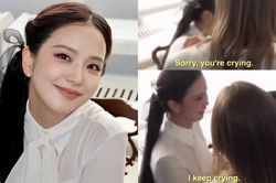 Jisoo khóc khi gặp một người tại show Dior, một câu nói 'cắt hành' dân mạng
