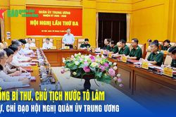 Tổng Bí thư, Chủ tịch nước Tô Lâm dự, chỉ đạo Hội nghị Quân ủy Trung ương
