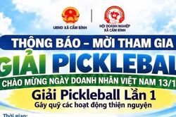 Cẩm Bình tổ chức Giải Pickleball kết nối doanh nhân, gây quỹ thiện nguyện