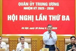 Tổng Bí thư, Chủ tịch nước Tô Lâm chủ trì Hội nghị Quân ủy Trung ương lần thứ Ba nhiệm kỳ 2025-2030