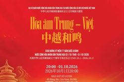 'Hòa âm Trung-Việt' quy tụ nghệ sỹ Việt Nam và Trung Quốc tại Nhà hát Hồ Gươm