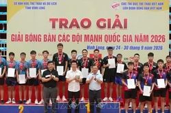 Bế mạc Giải Bóng bàn các đội mạnh quốc gia năm 2026