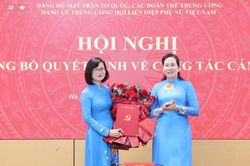 Đồng chí Phạm Thị Hương Giang tham gia Ban Thường vụ Đảng ủy Trung ương Hội LHPN Việt Nam