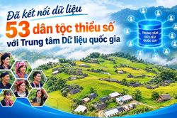 Đã kết nối dữ liệu 53 dân tộc thiểu số với Trung tâm Dữ liệu quốc gia