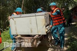 Xã Cổ Lũng diễn tập ứng phó lũ ống, lũ quét, ngập lụt và sạt lở đất