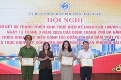 Phường Hải Châu: Vận động 100% hộ kinh doanh sử dụng vỉa hè cam kết chấp hành quy định về trật tự đô thị