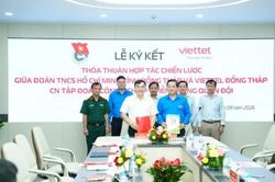 Đồng Tháp: Tỉnh đoàn và Viettel ký kết hợp tác chuyển đổi số