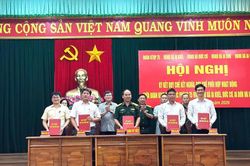 Đoàn Kinh tế - Quốc phòng 75 ký kết quy chế kết nghĩa và phối hợp với các xã