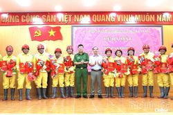 Phường Tây Nha Trang ra mắt 47 Đội Dân phòng Phòng cháy, chữa cháy và cứu nạn, cứu hộ