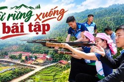 Từ rừng xuống bãi tập