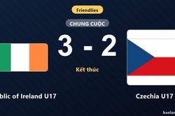 Republic of Ireland U17 đánh bại Czechia U17 ở trận giao hữu quốc tế