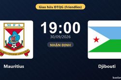 Trận Mauritius vs Djibouti bị hủy