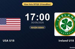 Nhận định USA U18 vs Ireland U18: Cuộc đấu của hai hàng thủ