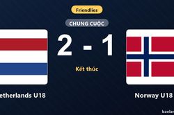 Hạ gục Norway U18, Netherlands U18 ca khúc khải hoàn ở trận giao hữu quốc tế