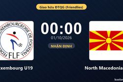 Nhận định Luxembourg U19 vs North Macedonia U19: Khách quyết chặn đà sa sút