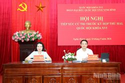 Đại biểu Quốc hội tỉnh tiếp xúc cử tri trước Kỳ họp thứ Hai, Quốc hội khóa XVI