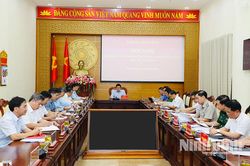 Thường trực Tỉnh ủy giao ban với thủ trưởng các cơ quan nội chính