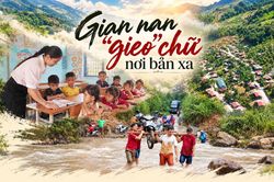 Gian nan 'gieo' chữ nơi bản xa