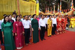 Trang nghiêm lễ giỗ Đức Thánh Trần tại khu di tích Kiếp Bạc