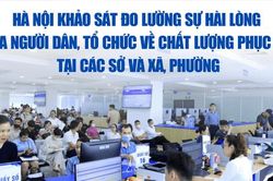 Hà Nội khảo sát đo lường sự hài lòng của người dân, tổ chức về chất lượng phục vụ tại các sở và xã, phường