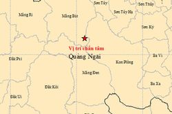 Quảng Ngãi động đất mạnh 3.8 độ