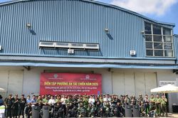 Diễn tập xử lý tình huống khủng bố, giải cứu con tin tại Ga Nhổn
