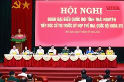 Đại tướng Phan Văn Giang tiếp xúc cử tri tại Thái Nguyên