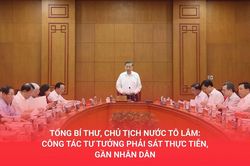 Tổng Bí thư, Chủ tịch nước Tô Lâm: Công tác tư tưởng phải sát thực tiễn, gần nhân dân
