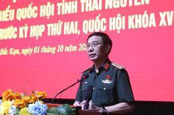 Đại tướng Phan Văn Giang tiếp xúc cử tri tỉnh Thái Nguyên