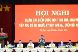 Đại tướng Phan Văn Giang, Phó Thủ tướng Chính phủ, Bộ trưởng Quốc phòng tiếp xúc cử tri Thái Nguyên