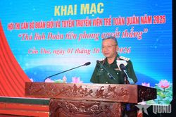Thượng tướng Lê Quang Minh dự khai mạc Hội thi Cán bộ Đoàn giỏi và Tuyên truyền viên trẻ toàn quân khu vực phía Nam