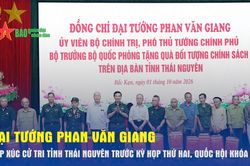 Đại tướng Phan Văn Giang tiếp xúc cử tri tỉnh Thái Nguyên trước Kỳ họp thứ hai, Quốc hội khóa XVI