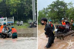 Đồng Nai: Cán bộ, chiến sĩ tích cực hỗ trợ nhân dân vùng ngập