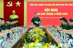 Đại tướng Nguyễn Trọng Nghĩa chủ trì hội nghị giao ban Tổng cục Chính trị tháng 9 năm 2026