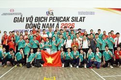 Pencak Silat Việt Nam đứng nhất toàn đoàn Giải vô địch Đông Nam Á 2026