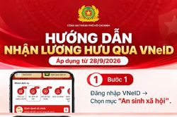 Công an TPHCM hướng dẫn các bước đăng ký nhận lương hưu qua VNeID