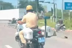 CSGT Đồng Nai mở đường đưa thai phụ đi TPHCM cấp cứu