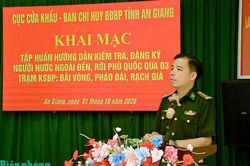 Tập huấn kiểm tra, đăng ký người nước ngoài đến, rời đặc khu Phú Quốc