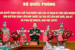 Thêm bốn sĩ quan Quân đội nhận nhiệm vụ gìn giữ hòa bình tại Liên Hợp Quốc và Abyei