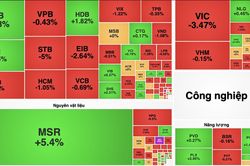 VN-Index 'rơi tự do', nhóm bất động sản gây áp lực