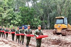 Phát hiện thêm 19 bộ hài cốt liệt sĩ tại Công viên Lê Thị Riêng
